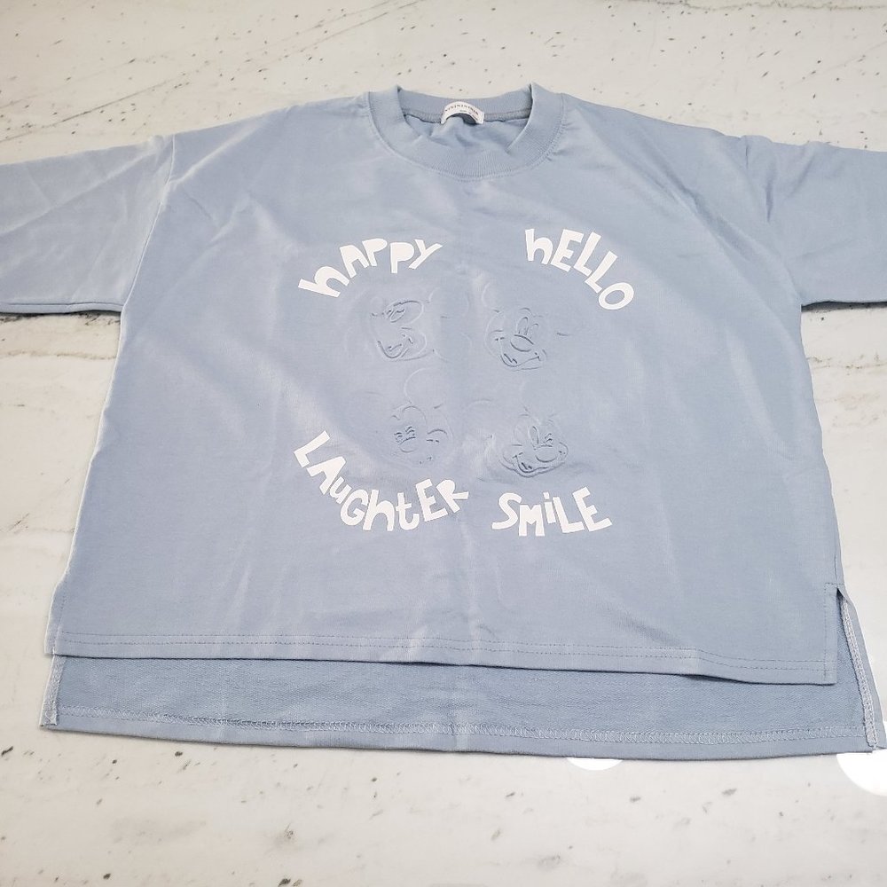 [NEW] Mickey Mouse T-shirt (One Size-Light blue)